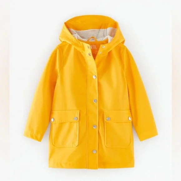 Zara Jackets Coats Zara Kids Hooded Rubberized Parka Long